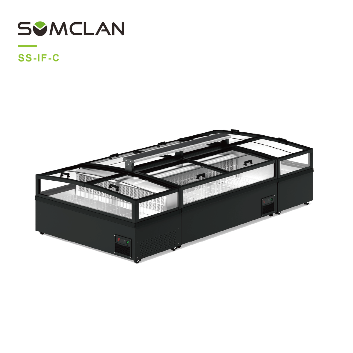 Small Window Combination Cabinet For Supermarket Frozen Display