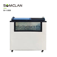 Upright Glass Door Ice Cream Display Freezer with R290 Refrigeration for Supermarkets & Convenience Stores