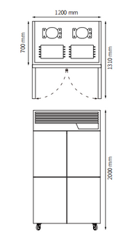 Upright Chiller Solid Door