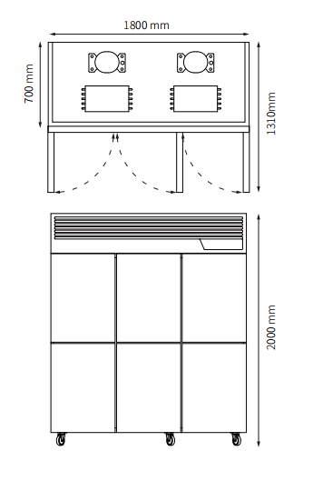 Upright Chiller Solid Door