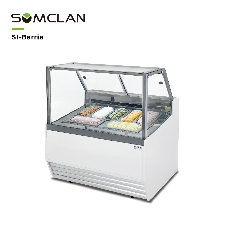 Wholesale Factory Prices Ice Cream Display Freezer Manufacturer | R290/R404A Gelato Showcase Cabinet with Top Sliding Glass Door