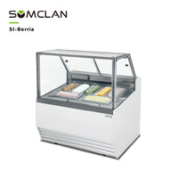 Wholesale Factory Prices Ice Cream Display Freezer Manufacturer | R290/R404A Gelato Showcase Cabinet with Top Sliding Glass Door