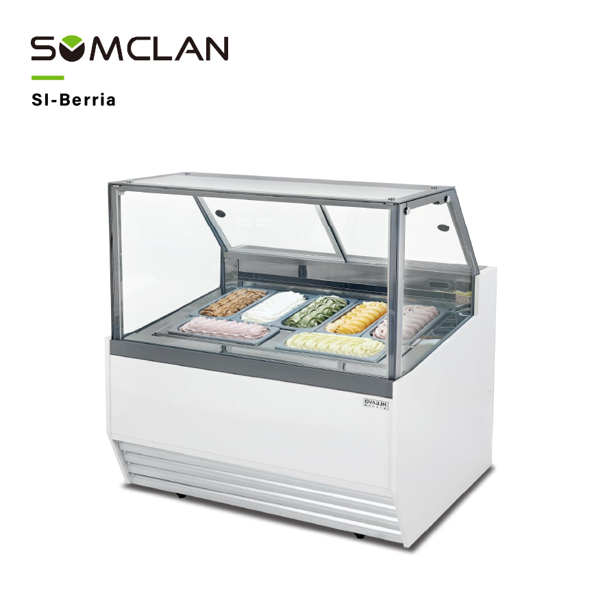 Wholesale Factory Prices Ice Cream Display Freezer Manufacturer | R290/R404A Gelato Showcase Cabinet with Top Sliding Glass Door