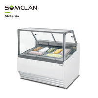Wholesale Factory Prices Ice Cream Display Freezer Manufacturer | R290/R404A Gelato Showcase Cabinet with Top Sliding Glass Door