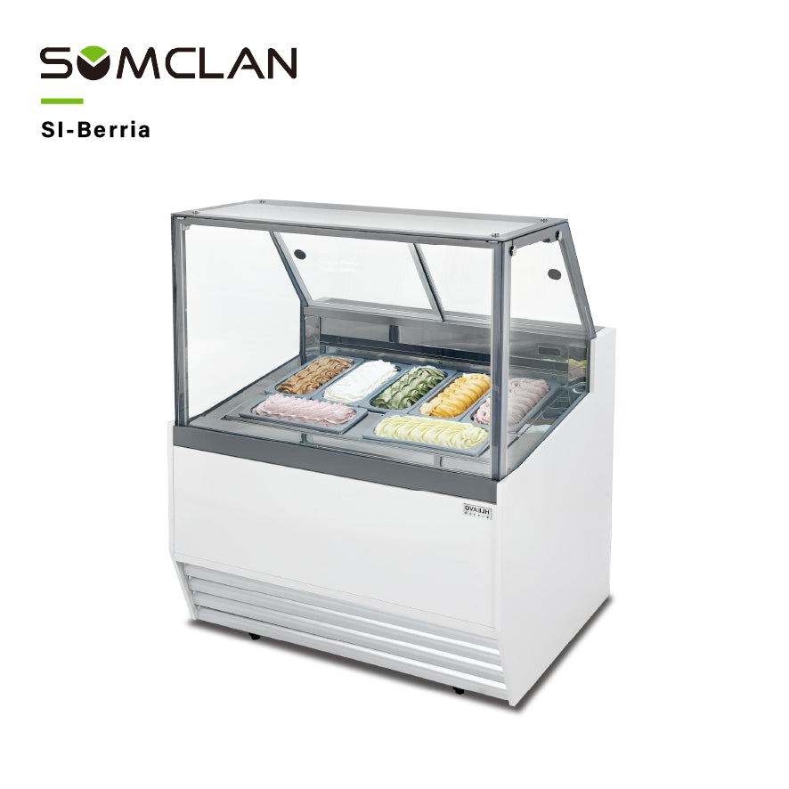 Wholesale Factory Prices Ice Cream Display Freezer Manufacturer | R290/R404A Gelato Showcase Cabinet with Top Sliding Glass Door