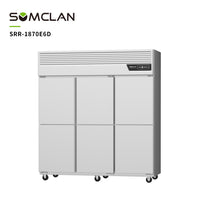 Wholesale Commercial Air-cooled Adjustable Tempered Glass Display Freezer 2-8℃ Refrigerator