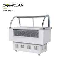 Wholesale Front Glass Ice Cream Display Freezer