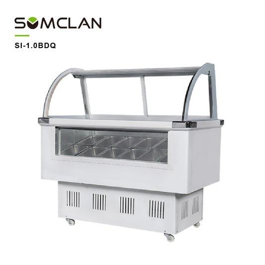 Wholesale Front Glass Ice Cream Display Freezer