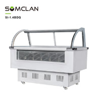 Wholesale Front Glass Ice Cream Display Freezer